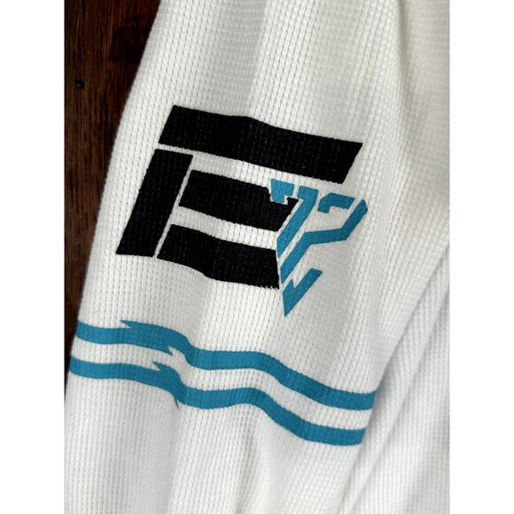 Ecko Unlimited E72 Thermal Long Sleeve Y2k Style Shirt White Black Mens 2XL XXL‎ - Picture 3 of 9